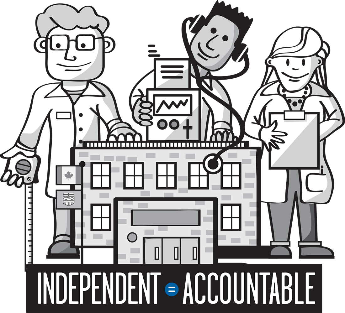 Accountable-CTA drawing of people doing research, being independent and accountable