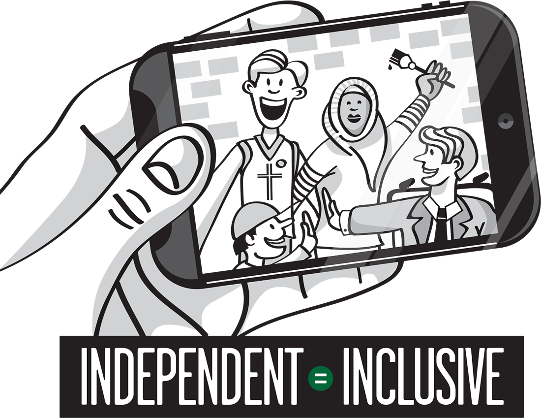 inclusive-CTA people coming together